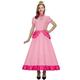 ZIFUNMUR Women Princess Peach Daisy Costume Dress Outfit With Crown Adult Super Brothers Gown Ball Halloween Cosplay Dress (Pink, Medium)