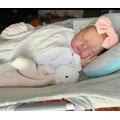 Anano Reborn Silicone Baby Dolls 19 Inch Realistic Sleeping Newborn Baby Dolls Feel Real Life Looking Asleep Baby Size Doll Lifelike Toddler Baby Girl Doll Eyes Closed For Kids