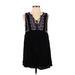 Blue Rain Casual Dress: Black Dresses - Women's Size Small