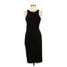 Forever 21 Casual Dress - Midi Crew Neck Sleeveless: Black Print Dresses - Women's Size Medium