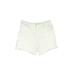 Gloria Vanderbilt Shorts: Ivory Solid Bottoms - Women's Size 16