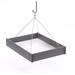 Birds Choice Hanging Platform Bird Feeder in Recycled Plastic Plastic in Gray | 2.375 H x 12.5 W x 16 D in | Wayfair GSHPF250-GRAY