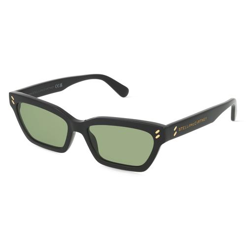 Stella McCartney SC40067I Damen-Sonnenbrille Vollrand Cateye Acetat-Gestell, schwarz