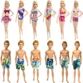 Nk mix style strand badeanzug kleidung für barbie puppe sommer shorts bade bekleidung sommer hose