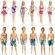 Nk mix style strand badeanzug kleidung für barbie puppe sommer shorts bade bekleidung sommer hose