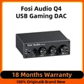 Fosi Audio Q4 Mini Stereo USB Gaming DAC e amplificatore per cuffie Adattatore convertitore audio per altoparlanti domestici/desktop alimentati/attivi