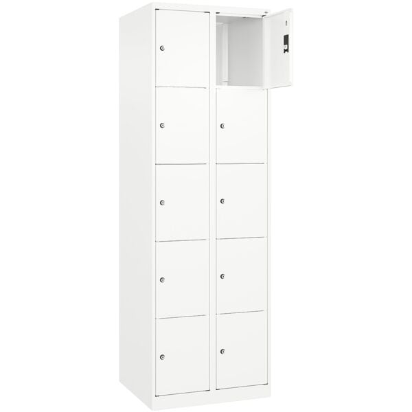 CP Schließfachschrank »Classic Plus Korpus weiß« 2x5 Fächer weiß, 60x185x50 cm