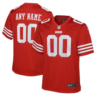 San Francisco 49ers Nike Game Heimtrikot - scharlachRöt - Personalisiert - Kinder Image