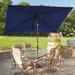 BONOSUKI Aluminum 10 x 6.5ft Patio Market Umbrella,Tilt and Crank