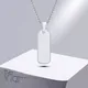 Vnox Men's Bar Necklace Simple Stainless Steel Geometric Pendant Collar with Box Chain