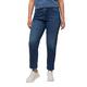 Ulla Popken Damen Boyfriend, offenkantig, weites Bein, recycelt Jeans, Blue Denim, 58