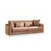 Luna Contemporary Style Sleeper Sofa Made with Wood & Finish Velvet Fabric