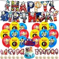 Ultraman Birthday Party Balloon Decoration Kids Birthday Party Supplies Banners Flag Pulling Cake