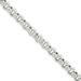 Sterling Silver 7.75mm Semi-solid Rolo Chain