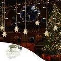 Christmas Decoration Savings! Dvkptbk Christmas Snowflake Curtain Light Home Party Decoration Lights 16Snowflake 80Mini LED 11.5ft Light String Lights for Holiday Decor