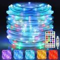 Winter Warm Price Stiwee Home Decor String Light 33ft/10m 100 LED String Lights Outdoor USB Plug In Waterproof 16 Colors Changing 12 Modes String Light With Remote 32.81 in