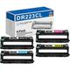 4 Pack(1BK+1C+1M+1Y) DR223 DR-223CL DR223CL Compatible Drum Unit Replacement for DCP-L3510CDW L3550CDW MFC-L3730CDW L3770CDW L3710CW L3750CDW Printer Black Color