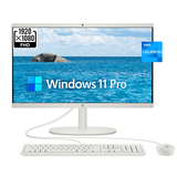 HP 22 AIO 21.5 FHD All-in-One [Windows 11 Pro] Business Desktop Computer Intel Celeron J4025 4GB DDR4 RAM 128GB SSD WiFi Bluetooth 4.2 HDMI RJ-45 Keyboard & Mouse w/office accessories