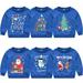 Godderr Toddler Kids Boys Girls Christmas Pullover Sweatshirt for 1-6Y Holiday Costumes Cartoon Sweatsuit Spring Fall Bottoming Tops