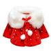 GYRATEDREAM Baby Girls Toddler Girls Winter Hooded Outerwear Capes Poncho Coat