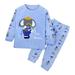 Shiningupup Girls Boys Toddler Soft Pajamas Toddler Cartoon Prints Long Sleeve Kid Sleepwear Sets Toddler Boy Shirts Pack 2T Baby Boy Rompers 9 12 Months Baby Bodysuits