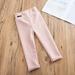 LYCAQL Baby Girl Clothes Toddler Kids Baby Girl Winter Basic Leggings Slim Fit Footless Pants Little Kid Bottoms Trousers Girls (Pink 2-3 Years)