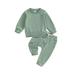 Shuttle tree Toddler Newborn Baby Boy Girl Outfit Long Sleeve Sweatshirts Pants Clothes Set Infant Boys Fall Winter 2PCS