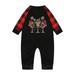 DeHolifer Christmas Man Daddy Print Blouse Tops and Pants Family Clothes Pajamas and Plaid Family Christmas Pajamas Red Baby3M
