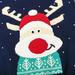 LYCAQL Baby Boy Clothes Toddler Boys Girls Winter Long Sleeve Christmas Cartoon Deer Knit Sweater Base Warm Sweater for (Navy 4-5 Years)