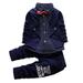 2Pcs Baby Boy Dress Clothes Toddler Outfits Tuxedo formal Suits for Kids Long Sleeve Shirt Pants Set Baby 6 9 Months Toddler Boys Clothes 5T Shorts Baby Rompers Boy Pack