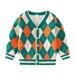BULLPIANO 2-9T Toddler Boys Girls Cardigan Sweaters Long Sleeve Button Sweater Girl V Neck Cardigans Uniform Sweater