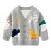 GYRATEDREAM 2-9T Little Boys Cardigan Sweater Coat Toddler Boys Long Sleeve Sweater Cardigan V Neck Sweater