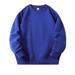 dmqupv 18M-9Y Sweatshirts for Girls Baby Kids Long Sleeve Solid Color Pullover Hoodies Sweatshirts Top Children Unisex Soft Coat Blouse Blue 90/S(18-24 Months)