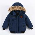 Fanxing Boys Waterproof Ski Jacket with Faux-Fur Hood Fleece Snowboarding Jackets Warm Thick Winter Coat Hooded Overcoat Clearance 90 100 110