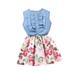 Winter Savings Clearance! Lindreshi Baby Girl Clothes Clearance Toddler Baby Girl Summer New Style Sling Sleeveless Baby Floral Dress