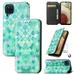Case for Samsung Galaxy A12 Case Galaxy A12 Case Wallet Case PU Leather and Hard PC RFID Blocking Slim Durable Protective Phone Case Cover For Samsung Galaxy A12 Emerald
