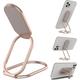 Quadzilla Cell Phone Ring Holder | Universal Foldable 4-1 Cellphone Stand | Kickstand Finger Grip Desk Stand & Magnetic Car Mount | Must-Have Accessory for Your Phone & Tablet [Rose Gold]