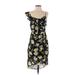 Cupcakes & Cashmere Casual Dress: Black Floral Dresses - Women's Size 0