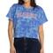 Women's Royal Florida Gators Kimberly Cropped Tie-Dye T-Shirt