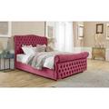 Eleganza Home Eleganza Casonova Plush Small Double Bed Frame - Maroon