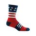 Darn Tough Men's Captain Stripe Lightweight Micro Crew Socks, Stars and Stripes SKU - 552323