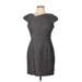 I.N. San Francisco Casual Dress - Sheath: Gray Solid Dresses - Women's Size 11