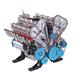 SUNDARE TECHING 1/3 V8 Engine Model kit, Simulation Dynamic Internal Combustion Model, Metal Mechanical Engine Model, Science Experiment Education Model Toy (500+PCS)