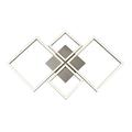 Searchlight 2914SS Wall Art Modern Wall LED Light Satin Silver Acrylic Squares 3000K