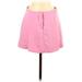 Zara Formal A-Line Skirt Knee Length: Pink Solid Bottoms - Women's Size X-Small