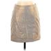 Free People Casual Skirt: Tan Tweed Bottoms - Women's Size 2