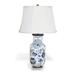 Port 68 Braganza 34" Porcelain Table Lamp Porcelain/Fabric in White | 34 H x 19 W x 19 D in | Wayfair LPAS-330-02