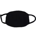 Masque facial anti-poussière en coton pour adulte 3 couches unisexe lavable noir réutilisable