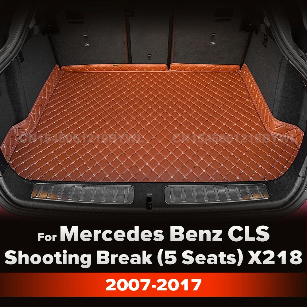 Tapis de coffre de voiture imperméables pour Mercedes Benz CLS Shooting Break (5 places) X218 2007-2017 08 09 10 11 12 13 14 15 16
