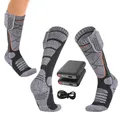 Chaussettes électriques rechargeables pour femmes chaussettes avec réglage de la température à 3
